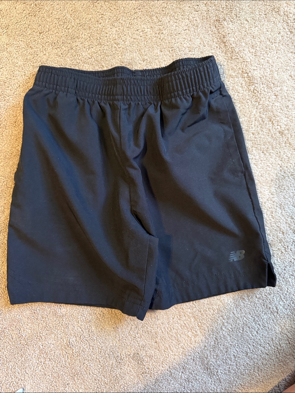 New Balance Black Athletic Kids' Shorts